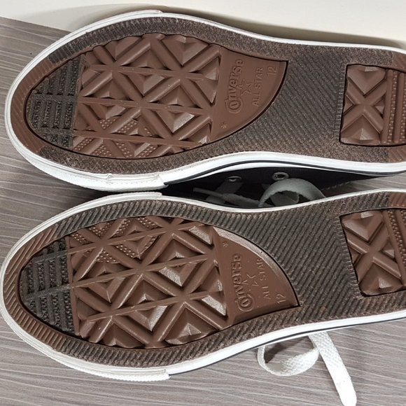 Converse Kids Chuck Taylor All Star Core Low-Top Sneakers Grey Size 12 (4-10 yr) - Picture 9 of 10